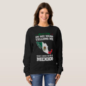 Sweatshirt the voices in head telling Mexico Mexico Mexican M (Devant entier)