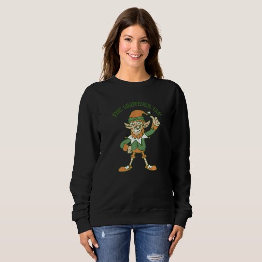 Sweatshirt The Whatever Elf Cute Ugly Christmas Sweater   (Devant entier)
