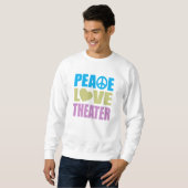 Sweatshirt Théâtre d'amour de paix (Devant entier)