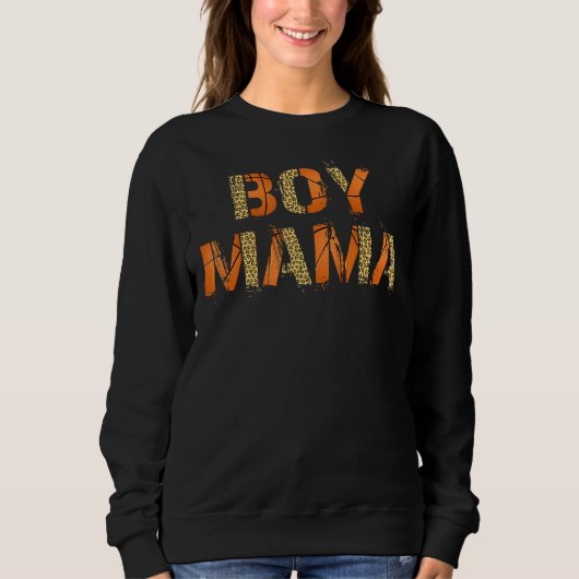 Sweatshirt Thème De Basket-Ball Pour Empreintes de léopard (Devant)