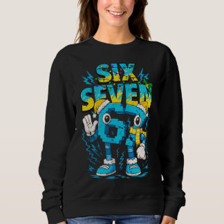 Sweatshirt Thème d'hiver de Noël Six Sept Graphisme de vacanc
