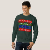 Sweatshirt Thème laid d'imaginaire de chandail (Devant entier)