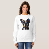 Sweatshirt Théorie des couleurs Frenchie (Devant entier)