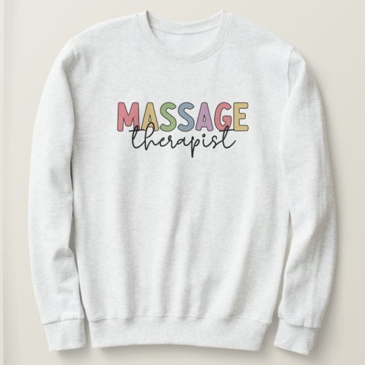 Sweatshirt Thérapeute de massage | Offres de massothérapie (Design devant)