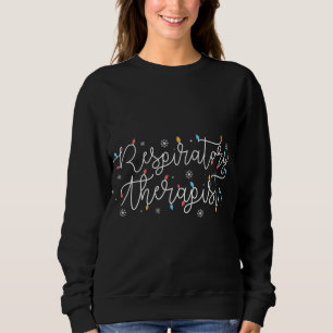 Sweatshirt Thérapeute respiratoire de Noël doux X mas Light F