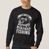 Sweatshirt Thérapie de la pêche (Devant)