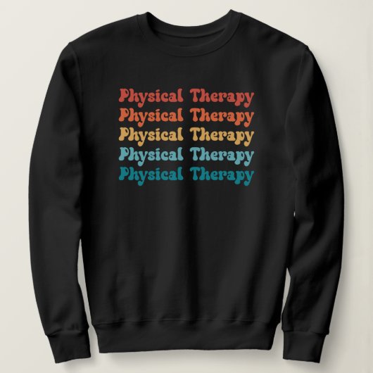 Sweatshirt Thérapie physique PT Retro PT Cadeaux Grad (Design devant)