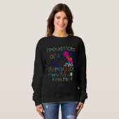 Sweatshirt Therapy Dog Proud Mom Pet Canine Volunteer Therapy (Devant entier)