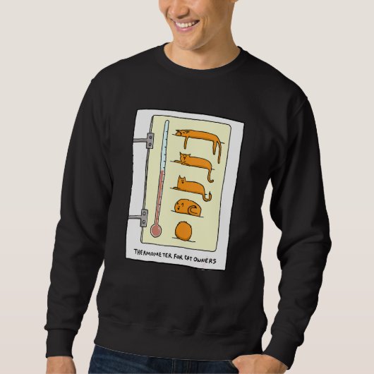 Sweatshirt Thermomètre Cat Pour Le Plaisir Et T - (Devant)