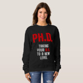 Sweatshirt Thèse de doctorant Doctorat Diplôme 2 (Devant entier)