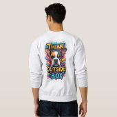 Sweatshirt Think Outside The Box: Adorable Boxer Dog Portrait (Dos entier)