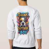 Sweatshirt Think Outside The Box: Adorable Boxer Dog Portrait (Dos)