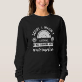 Sweatshirt Thinking About Melons Cute Watermelon Summer (Devant)
