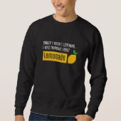 Sweatshirt Thinking About Summer Lemonade Citrus Fruit (Devant)