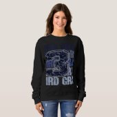 Sweatshirt Third Grade 3rd Grader Stacked Leopard for Teacher (Devant entier)