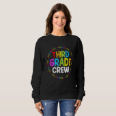 Sweatshirt Third Grade Crew First Day Of School Back To Schoo (Devant entier)