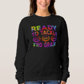 Sweatshirt Third Grade First Day Of School Back To School Foo (Devant)