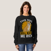 Sweatshirt This Dog will Make You Rich Cryptocurrency Crypto (Devant entier)
