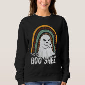 Sweatshirt This is boo sheet ghost retro halloween costume me (Devant)