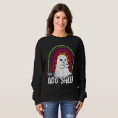 Sweatshirt This is boo sheet happy halloween rainbow 2022 men (Devant entier)
