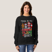 Sweatshirt This Is My Christmas Pajama Pop it Xmas Pajamas (Devant entier)