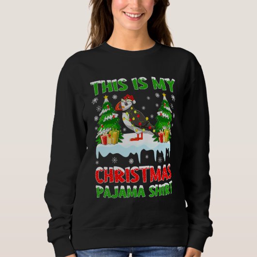 Sweatshirt This Is My Christmas Pajama Puffin Christmas 1 (Devant)