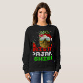 Sweatshirt This Is My Christmas Pajama Santa Pineapple Xmas (Devant entier)