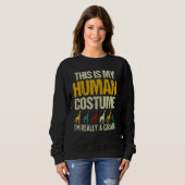 Sweatshirt This is my Human Costume I'm Really A Giraffe Safa (Devant entier)