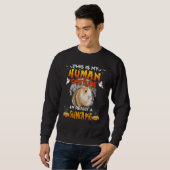 Sweatshirt This Is My Human Costume I'm Really A Guinea Pig H (Devant entier)