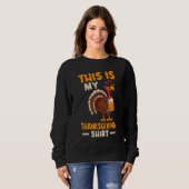 Sweatshirt This Is My Thanksgiving  Happy Turkey Day Thanksgi (Devant entier)