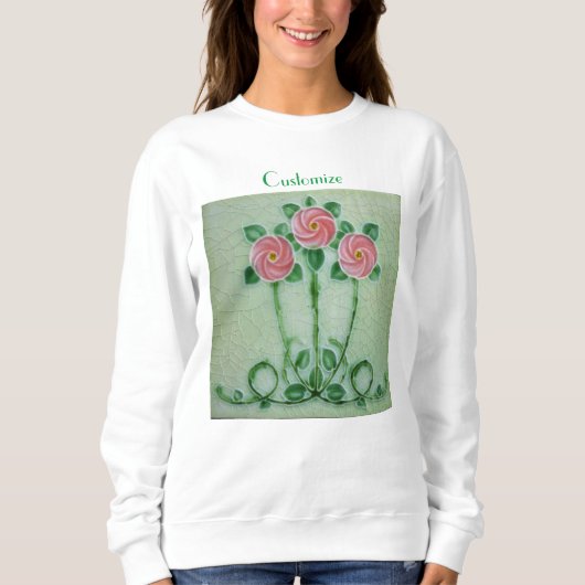 Sweatshirt Three Pink Roses Thunder_cove (Devant)