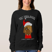Sweatshirt Three Sleeps Until Christmas Insomnia (Devant)