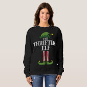 Sweatshirt Thrifing Elf Matching Family Group Christmas Funn (Devant entier)