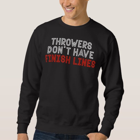 Sweatshirt Throwers n'ont pas de lignes de finition Javelin T (Devant)
