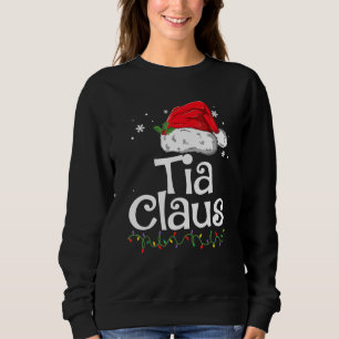 Sweatshirt Tia Claus Pajama de Noël Famille Correspondant Noë