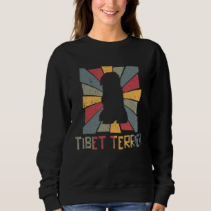 Sweatshirt Tibet Terrier Vintage Tibétain Chien Chien Chien C