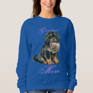 Sweatshirt Tibétain Mastiff Coeur maman Long Manches T-shirt