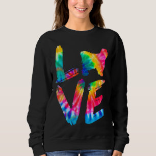 Sweatshirt Tibétain Terrier Tie Dye Love Chien Maman Papa