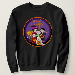 Sweatshirt Tick or Treat Kids Cute Halloween Unisex