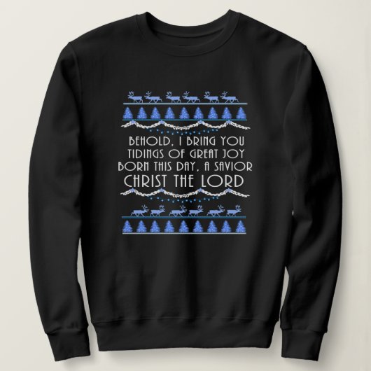 Sweatshirt Tiding of Great Joy Christmas (Design devant)
