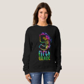 Sweatshirt Tie Dye 5th Fifth Grade Back To School Team Teache (Devant entier)