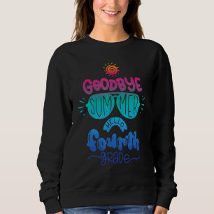 Sweatshirt Tie Dye Bonjour Quatrième professeur de 4e année P