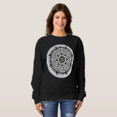 Sweatshirt Tie Dye Camping Rv Motorhome Campfire Mandala Bonf (Devant entier)