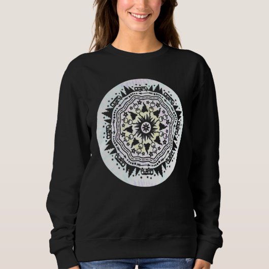 Sweatshirt Tie Dye Camping Rv Motorhome Campfire Mandala Bonf (Devant)