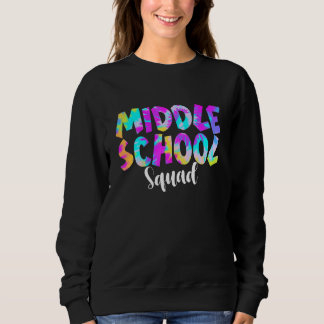 Sweatshirt Tie Dye Escadrille Du collège Retour À L'École Ens