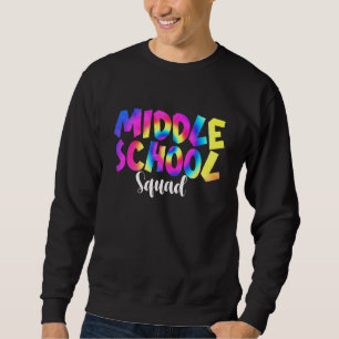 Sweatshirt Tie Dye Escadrille Du collège Retour À L'École Ens