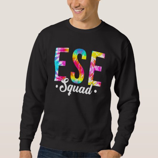 Sweatshirt Tie Dye Ese Squad Pochette Dos Appreciation Enseig (Devant)