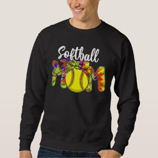 Sweatshirt Tie Dye Maman Softball Maman Du Joueur Softball