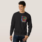Sweatshirt Tie Dye Office Aide Squad Pocket Office Administra (Devant entier)