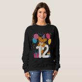 Sweatshirt Tiger 12th birthday for boy girl 12 years old twel (Devant entier)